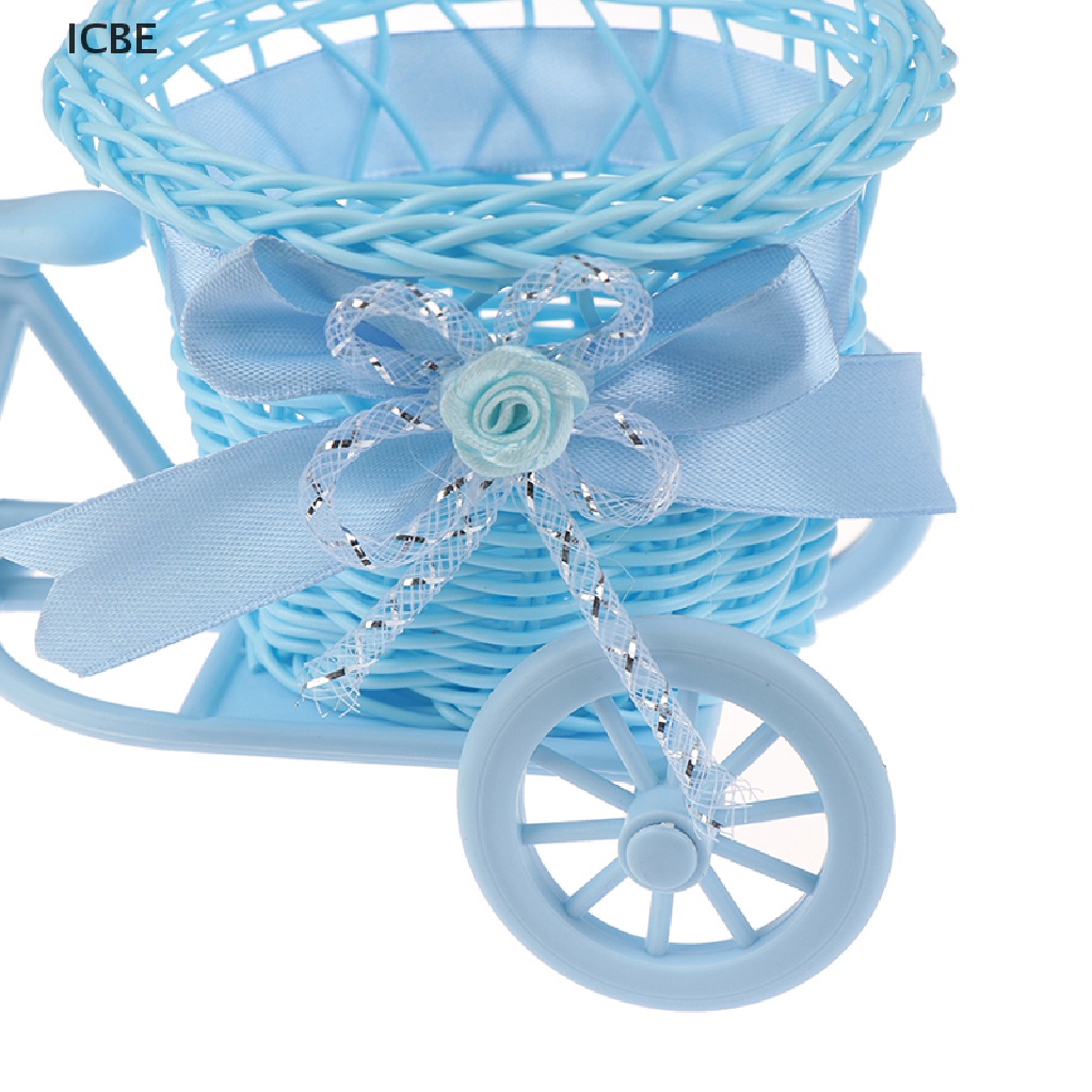 Giỏ Hoa Hình Xe Đạp Ba Bánh Nhỏ Xinh Để Bàn Trang Trí Nhà Cửa / Văn Phòng
