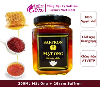 Mật ong saffron hộp 200ml + ngâm 2gram Saffron