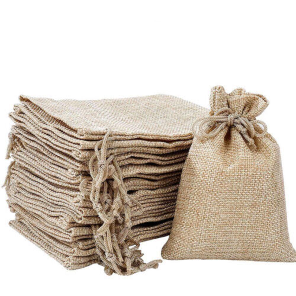 Set 10 Túi Vải Bố Dây Rút Đựng Đồ Tiện Dụng