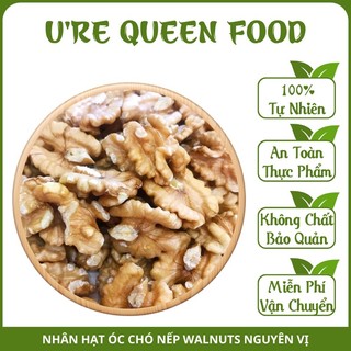 Nhân óc chó nếp sấy nguyên vị hộp 500g UQ11 óc chó giòn thơm dậy vị, đảm bảo chất lượng, không chất bảo quản - U QUEEN