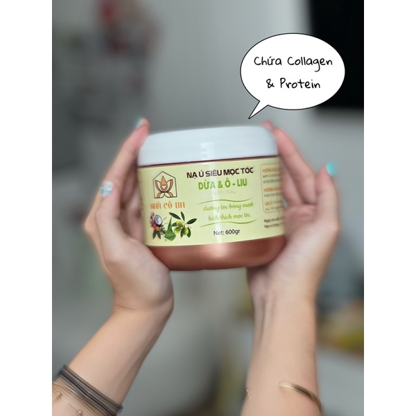 NẠ Ủ SIÊU MỌC TÓC DỪA & OLIU COLLAGEN NHÀ CÔ BA