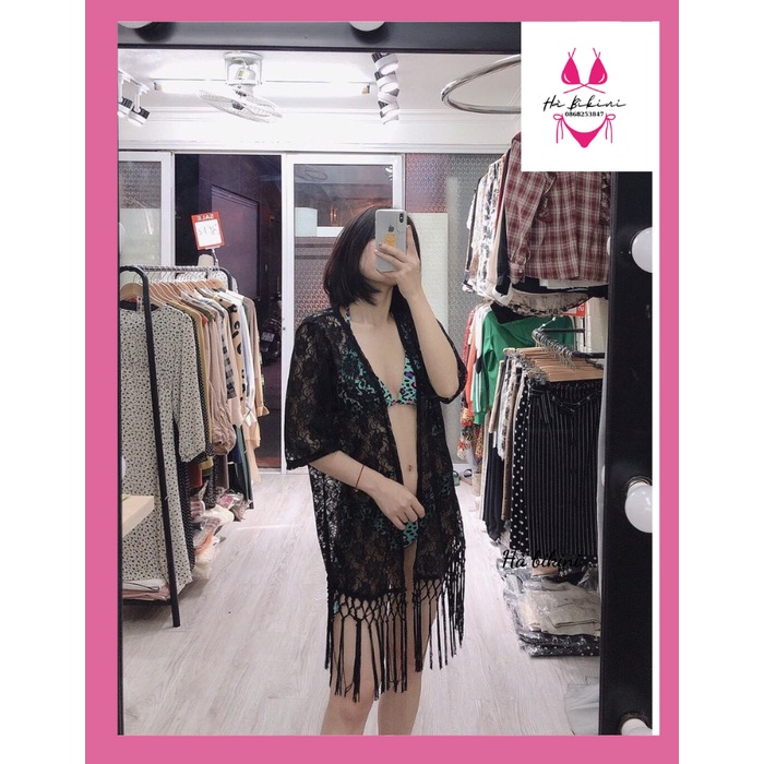 Áo Choàng Tua Rua Nữ Đi Biển Ren Đẹp HA BIKINI M33