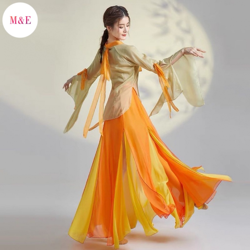 Trang Phục Múa Dân Tộc Cổ Điển Thanh Lịch Cho Nữ