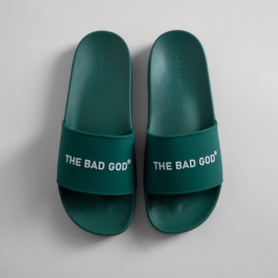 Dép Quai Ngang Nam Nữ The Bad God Basic xanh cổ vịt Dép Slipper Unisex Đế PVC Êm Chống Trơn Local Brand