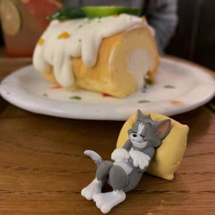 Mô Hình Đồ Chơi Nhân Vật Hoạt Hình Mèo Chuột Tom Và Jerry Trang Trí Nội Thất Xe Ô Tô, Văn Phòng, Bàn Học, Bánh Sinh Nhật