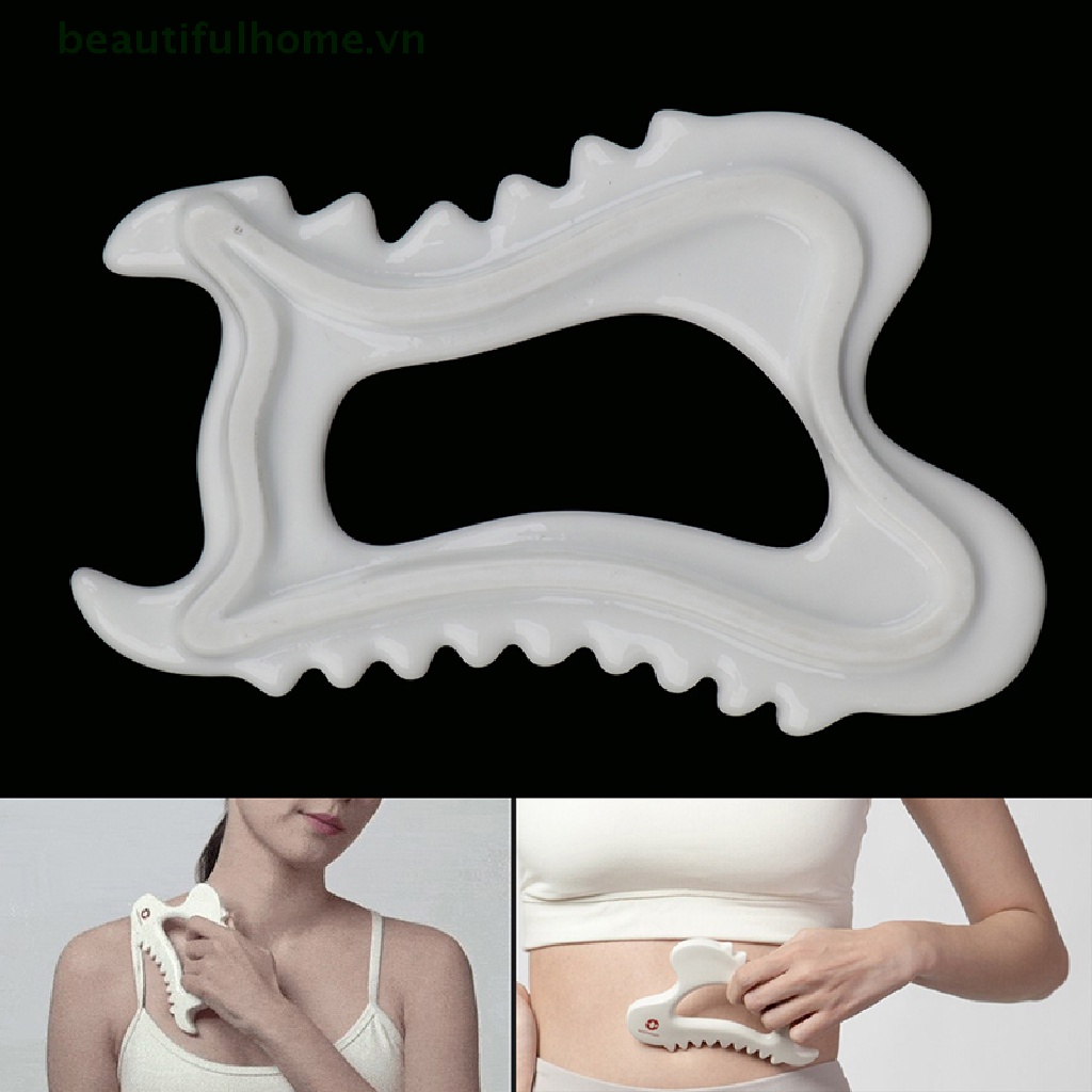 Bảng Mát Xa Mặt / Cơ Thể Hình Chữ Nhật Bằng Gốm Gua Sha