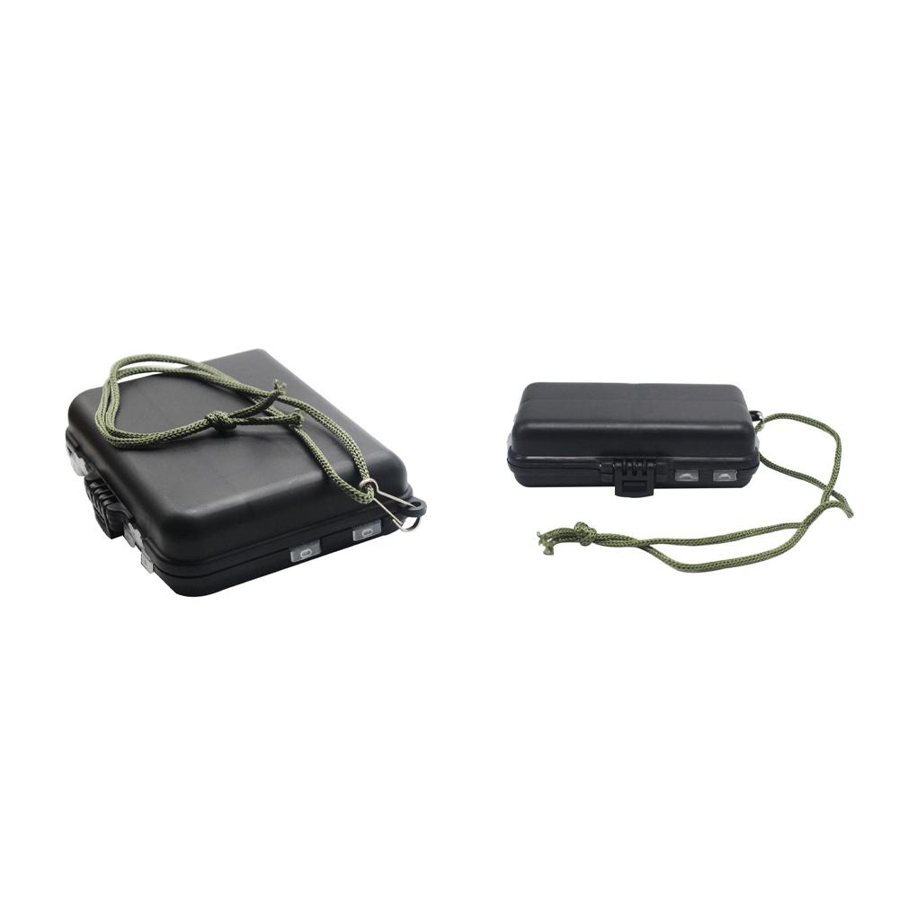 Bộ 2 Hộp Đựng Mồi Câu Cá Bằng Nhựa PVC Có Nắp Đậy Tiện Dụng