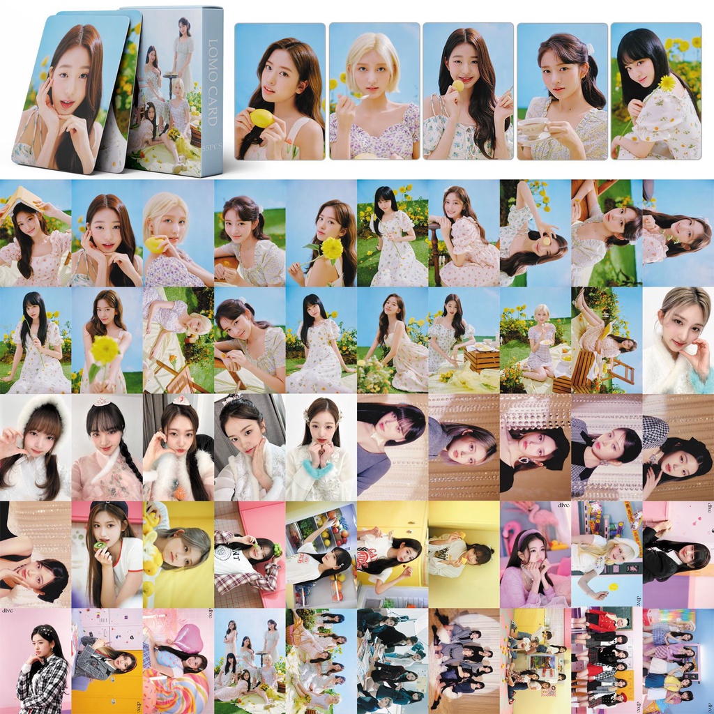 IVE Jang Won Young Photocard I’ve IVE Debet & Wave Eleven & Lovely Vocation & I‘VE SUMMER & LOVE DIVE <ELEVEN>& 2023SEASON'S GREETINGS  Lomo Card Postcard