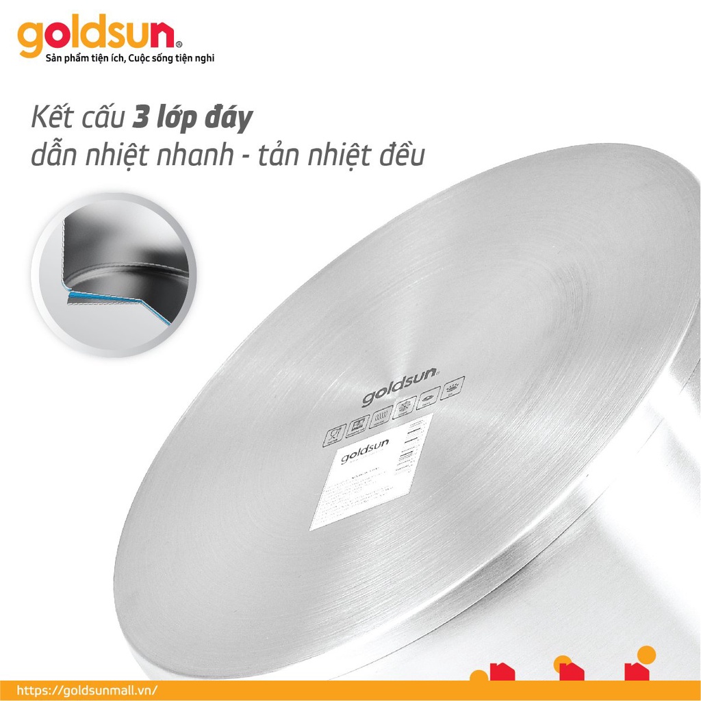 Nồi luộc gà GPO2110-30S đường kính 30cm (luộc gà, vịt nguyên con) Goldsun