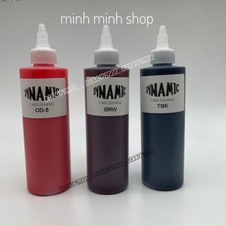 Mực tập xăm trên da giả dynamic chai 249ml
