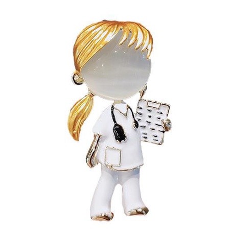 Ghim Cài Áo Hình Thiên Thần Đính Đá Opal Thời Trang