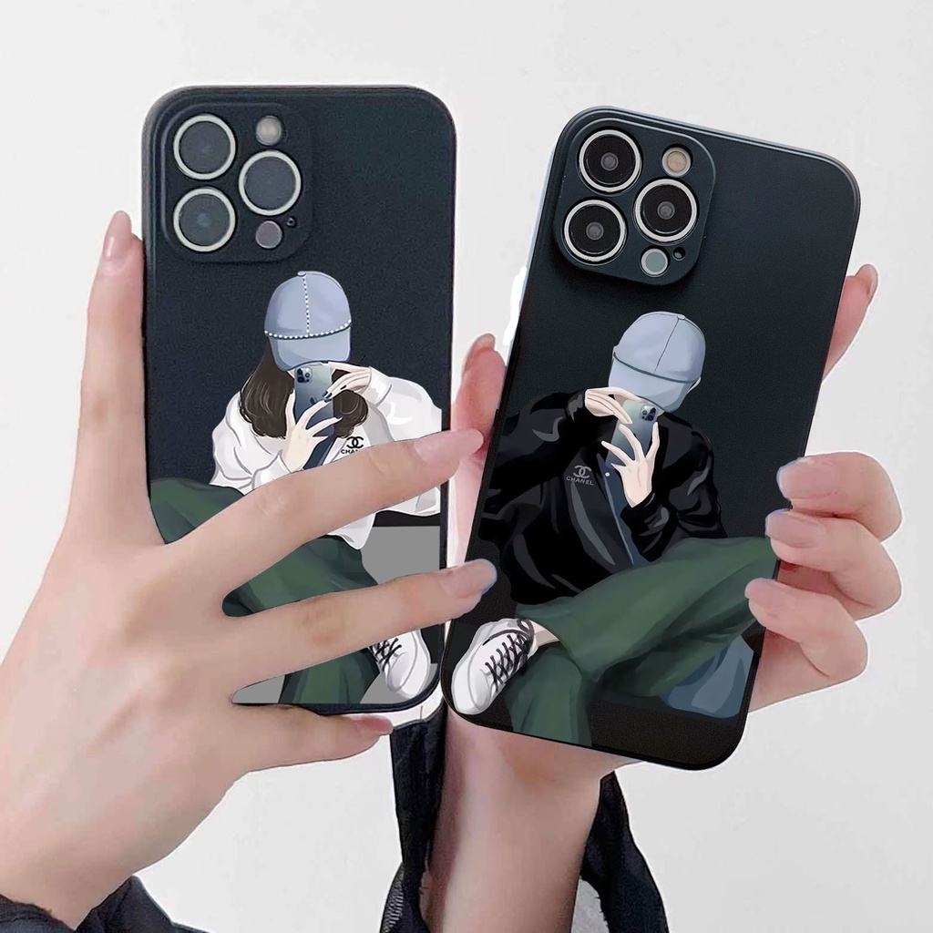 GM| Ốp lưng Infinix Smart 4 5 6 HOT 9 10S 12i 10 12 Play 11 11S NFC Note 8 10 Pro 12 Motify Soft Couple Dinosaur Mouse And Cat Casing