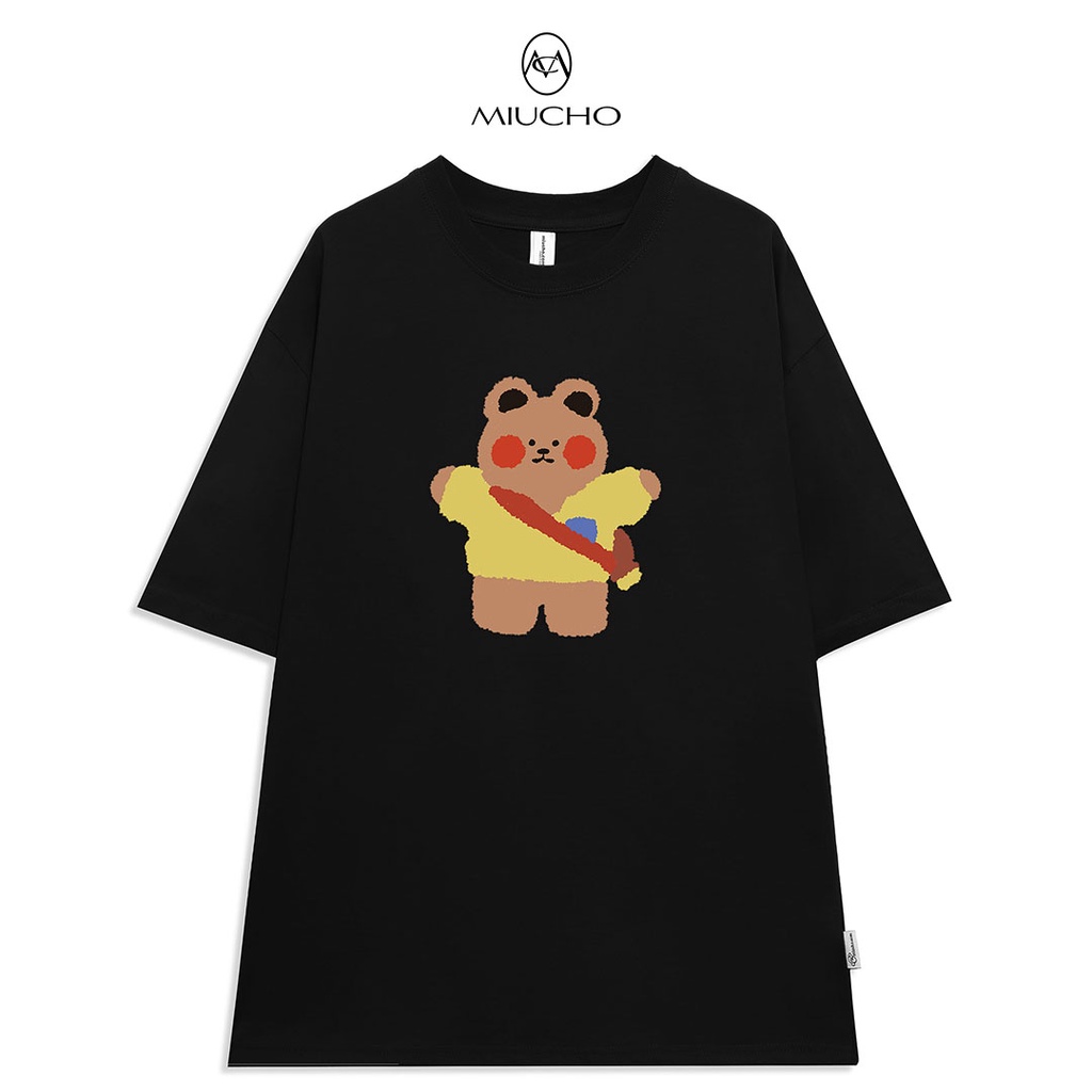 Áo phông nữ form rộng tay lỡ unisex đẹp chất vải cotton hàn quốc AT049 Miucho in hình
