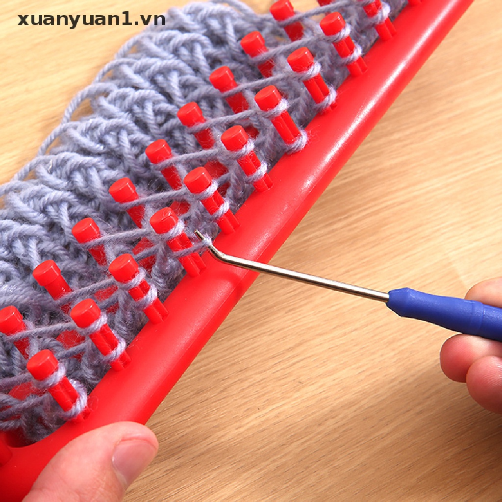 1 Bộ Dụng Cụ Đan Khăn Choàng / Nón / Đan Len Thủ Công Hình Tròn / Chữ Nhật DIY