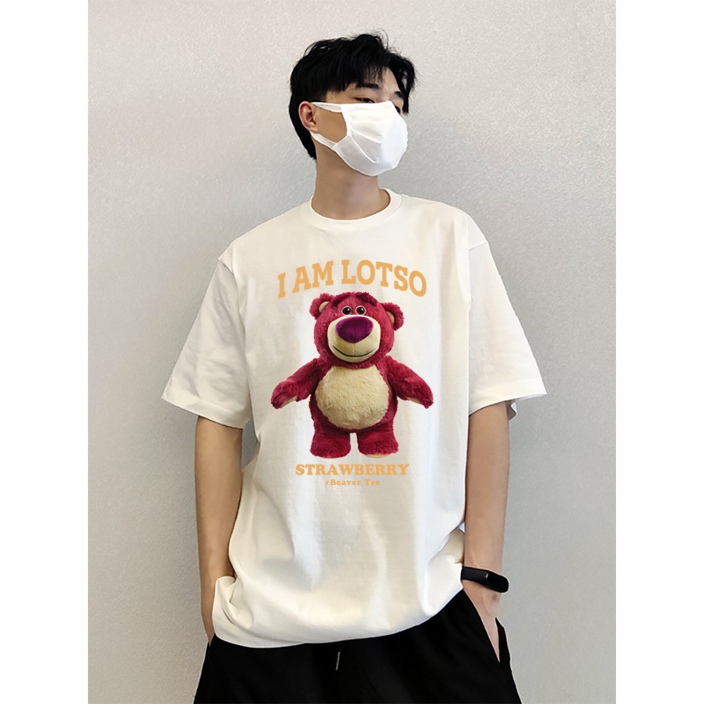 Áo thun I AM LOTSO Strawberry mặc đôi cực đẹp, Áo Phông Unisex Nam Nữ