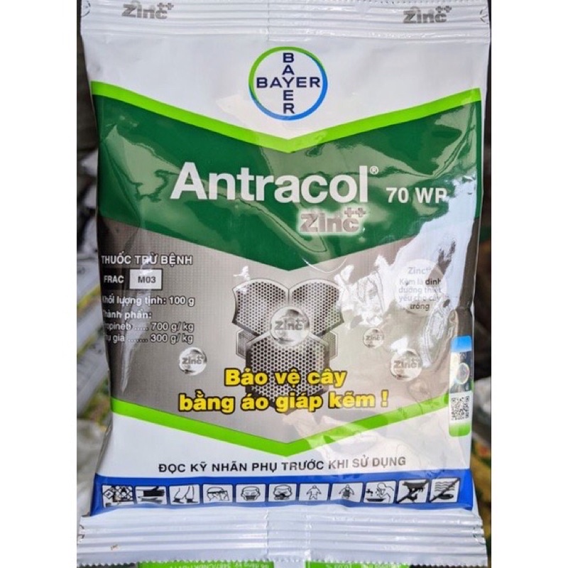 ANTRACOL 70WP – THUỐC TRỊ NẤM BỆNH CHO HOA HỒNG, HOA LAN, CÂY CẢNH & CÁC LOẠI CÂY TRỒNG