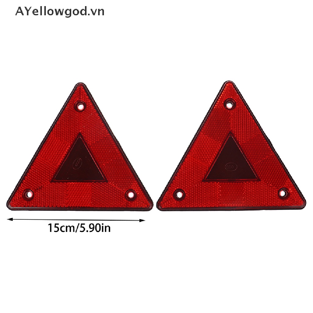 Set 2 Biển Cảnh Báo Hình Tam Giác Phản Quang An Toàn Cho Xe Tải