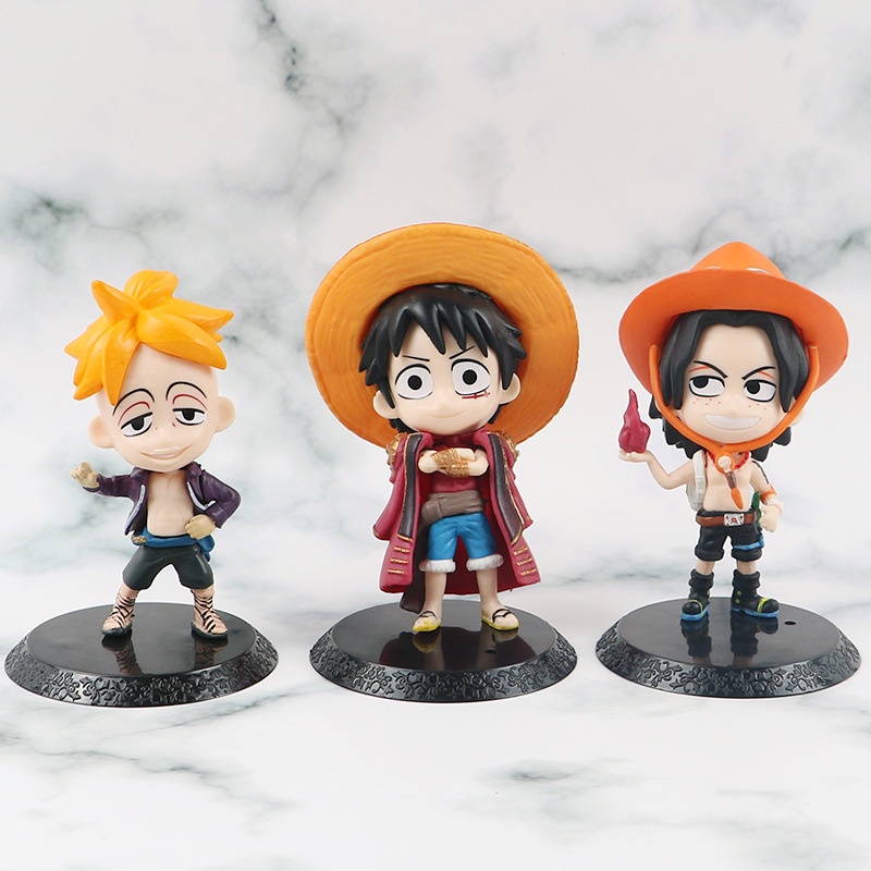 🍁Có sẵn🍁 Mô hình nhân vật Luffy Ace anime One Piece Độc Đáo trang trí đồ chơi figure trang trí bàn học bàn làm việc