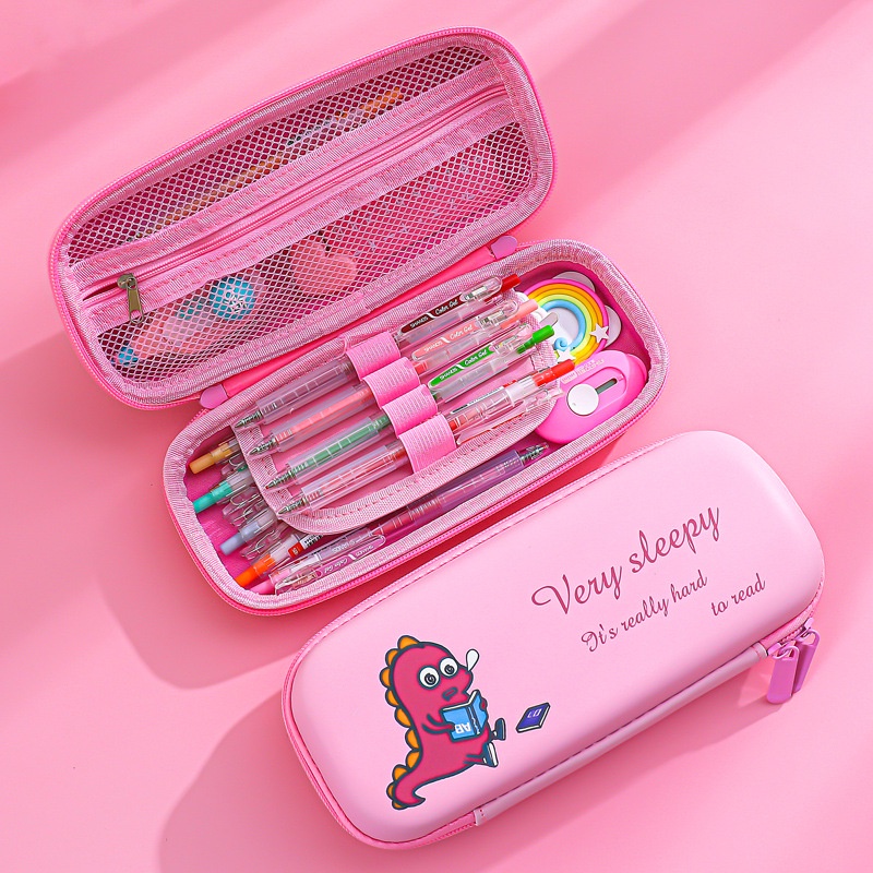 Túi Đựng Bút EVA Đa Năng Sức Chứa Lớn In Họa Tiết Hoạt Hình Dễ Thương Vui Nhộn Sáng Tạo