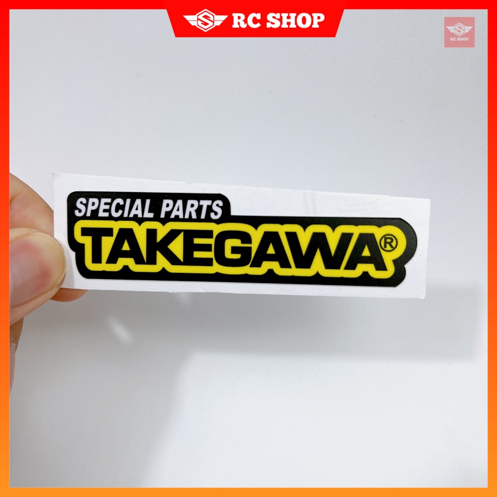 Tem TAKEGAWA Dán Xe Siêu Ngầu [8cm x 2cm]