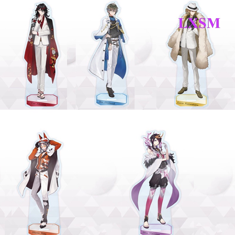 Mô Hình Nhân Vật Nijisanji Vox SHU MYSTA IKE LUCA Shoto Đứng Bằng Acrylic Laser Cầu Vồng LXSM Luxiem