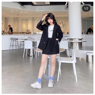 Set Blazer kèm chân váy Áo Vest nữ và đầm chữ A dự tiệc party cưới hỏi lễ cùa du xuân váy croptop
