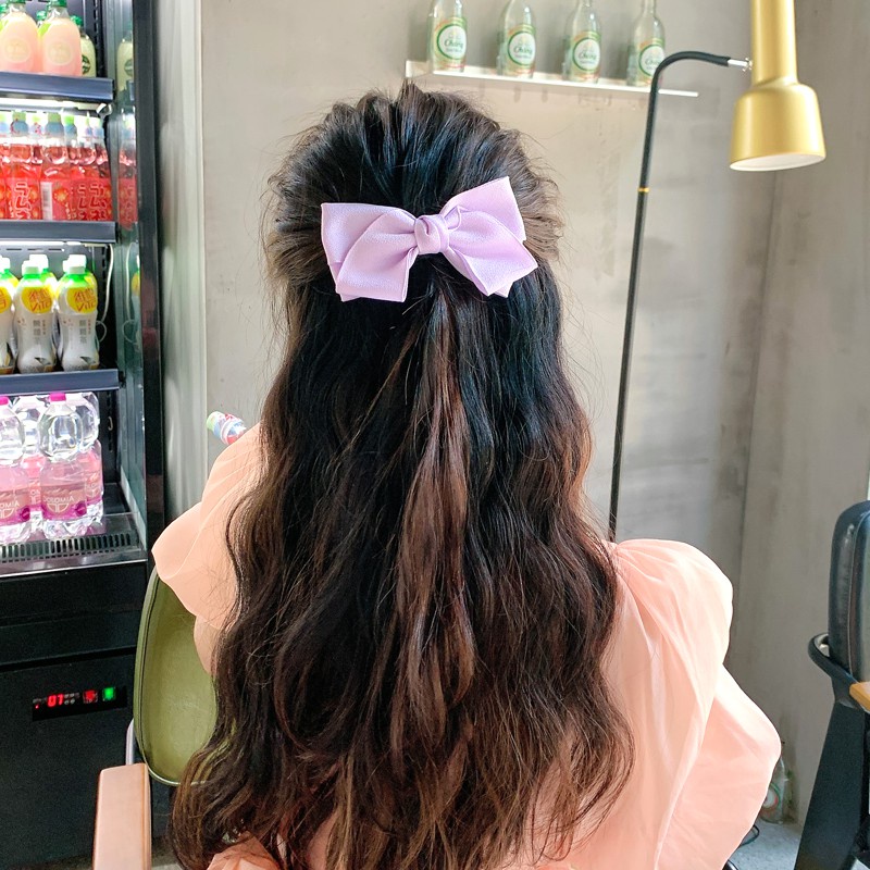 Kẹp Tóc Nơ Phong Cách Công Chúa Cho Bé Gái