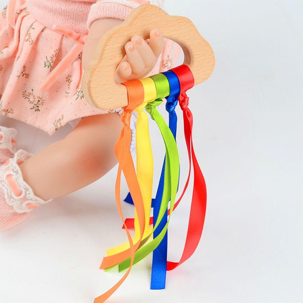 LAYOR1 Đồ Chơi Giáo Dục Cảm Biến Không Độc Hại Kèm Dây Ruy Băng Cầu Vồng Cho Bé