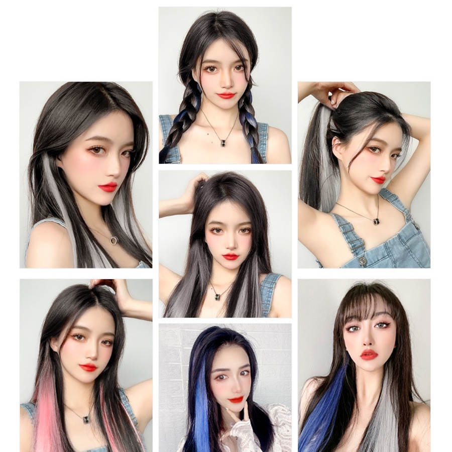 Tóc Hightlight Dài Nhiều Màu, Tóc Kẹp Light Hàn Quốc Dài 60 CM