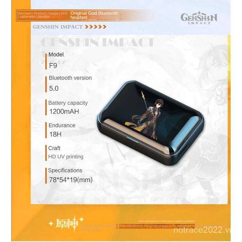 ★Genshin Impact★Tai nghe Bluetooth không dây Nên Du Khả Khanh nhân vật trò chơi tai nghe ngoại vi