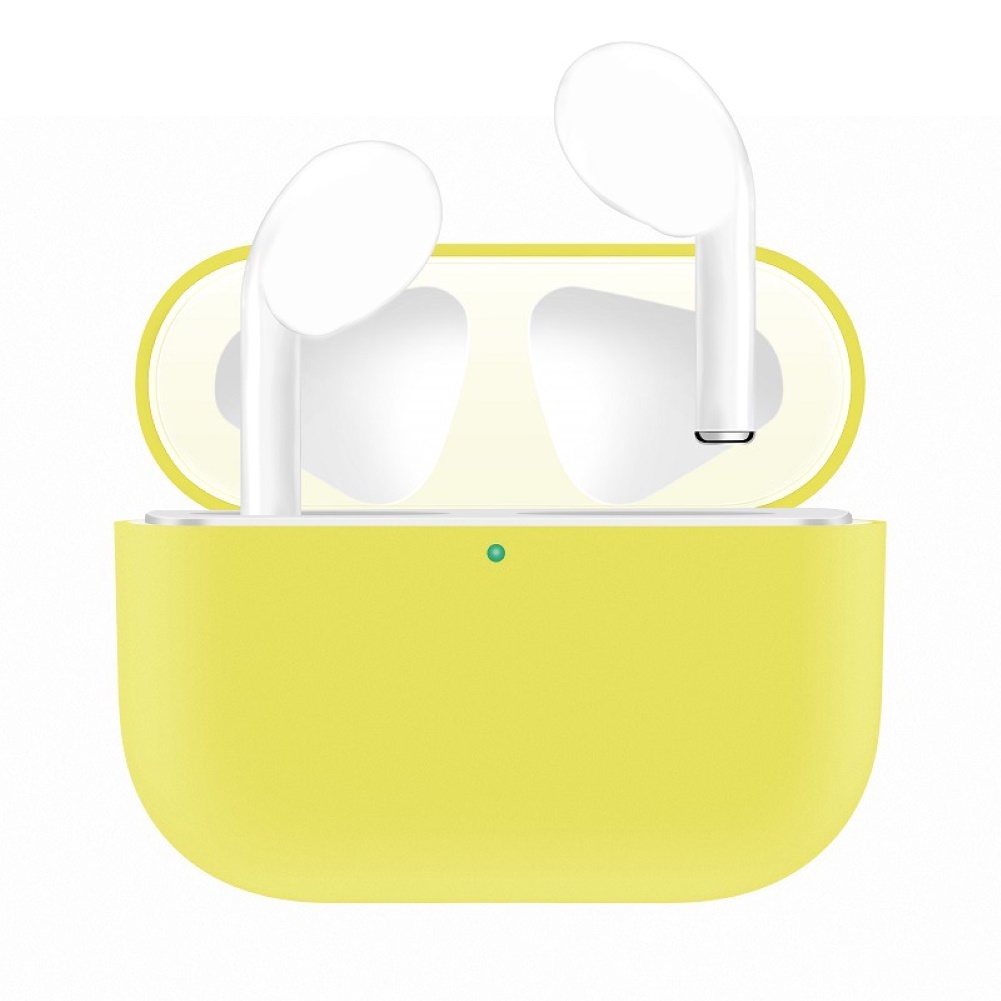 Vỏ Bảo Vệ Hộp Sạc Tai Nghe Airpods Pro Bằng Silicon Màu Trơn Họa Tiết Hoa Hướng Dương Thời