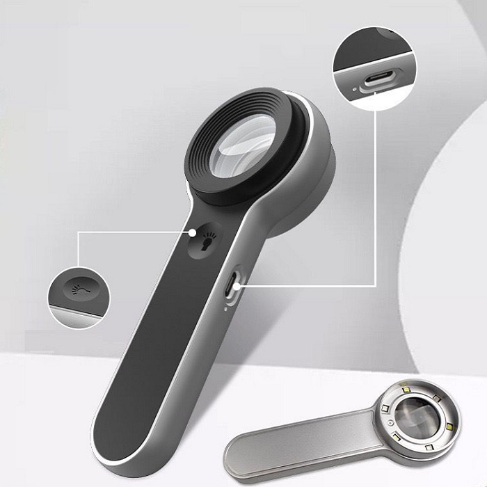 Kính lúp cầm tay K9 phóng đại 60 lần