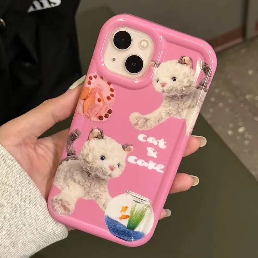 Ốp Điện Thoại TPU Silicone Mềm Trong Suốt Chống Sốc In Hình Mèo Cho IPhone 14 13 11 12 Pro XS Max X XR 7 8 Plus