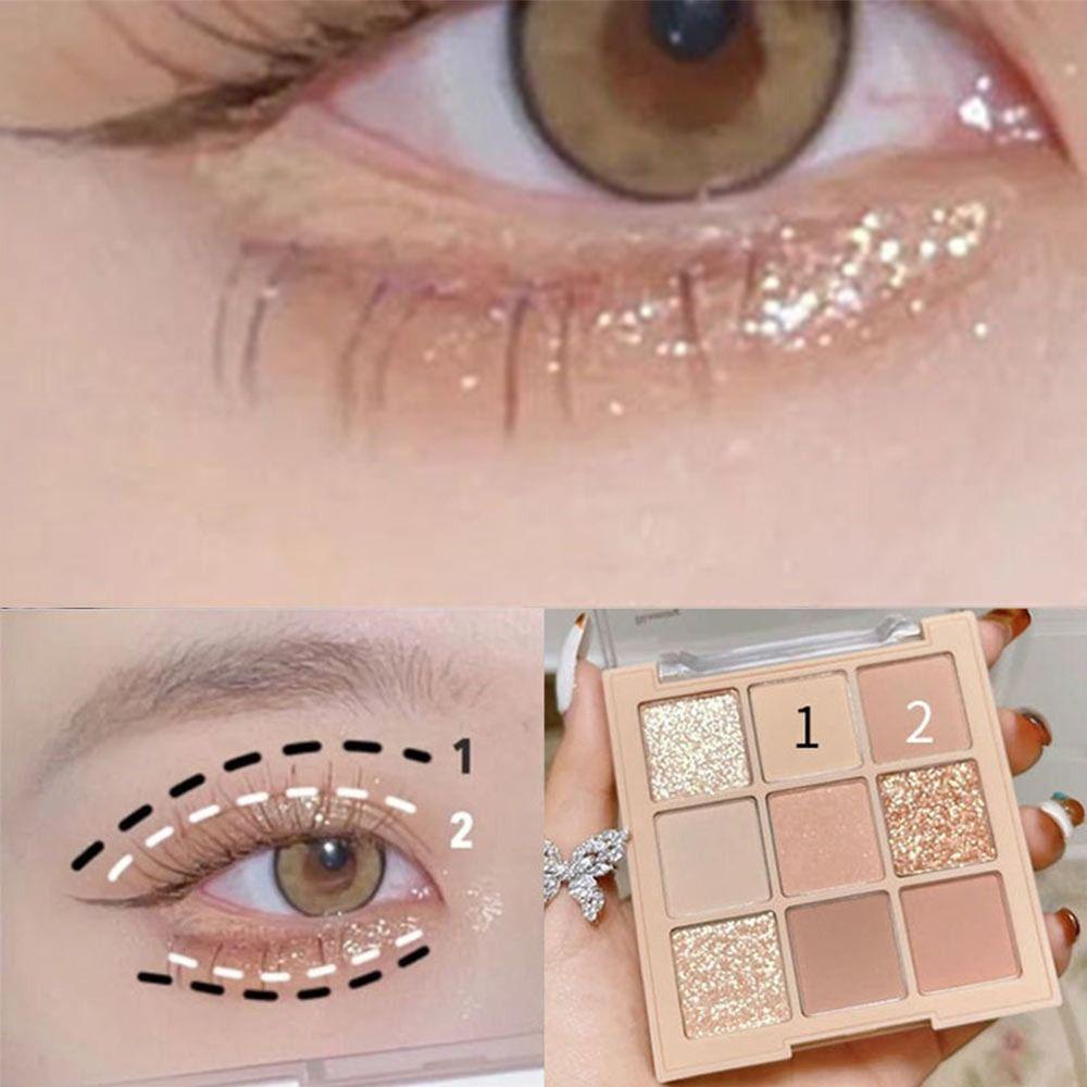 Bảng Phấn Mắt BORAG Tông Lì / Kim Tuyến Trang Điểm Cá Tính