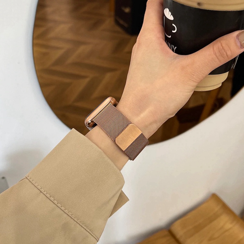 hàng mớiphong cách từ tínhDây Đeo Milan Cho Đồng Hồ Thông dùng được cho Apple Watch 8 7 6 5 SE 41mm 44mm 45mm 40mm 49mm