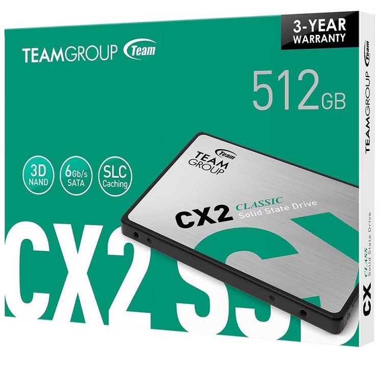 Ổ cứng SSD TeamGroup CX2 512GB 2.5 inch SATA III