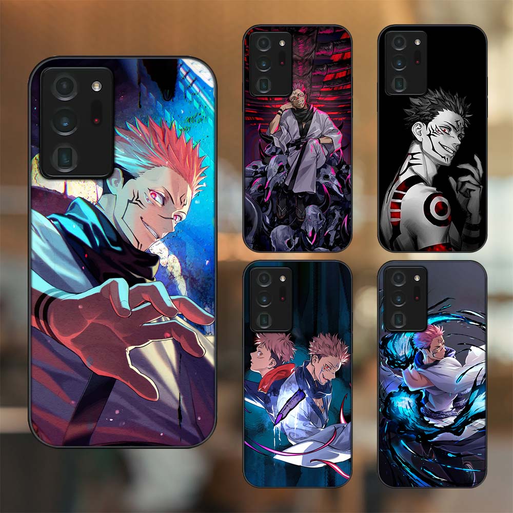 Ốp lưng Samsung Note 20 Ultra viền đen in hình Sukuna Yuji Jujutsu Kaisen Chú Thuật Hồi Chiến