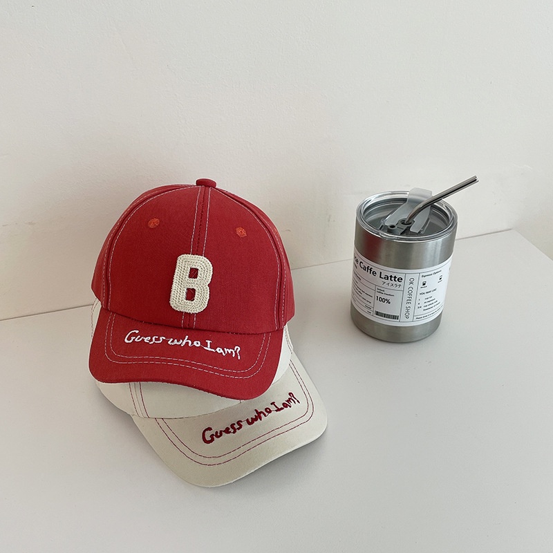 Mũ Lưỡi Trai Thêu Chữ Phong Cách Hàn Quốc Xinh Xắn Cho Bé