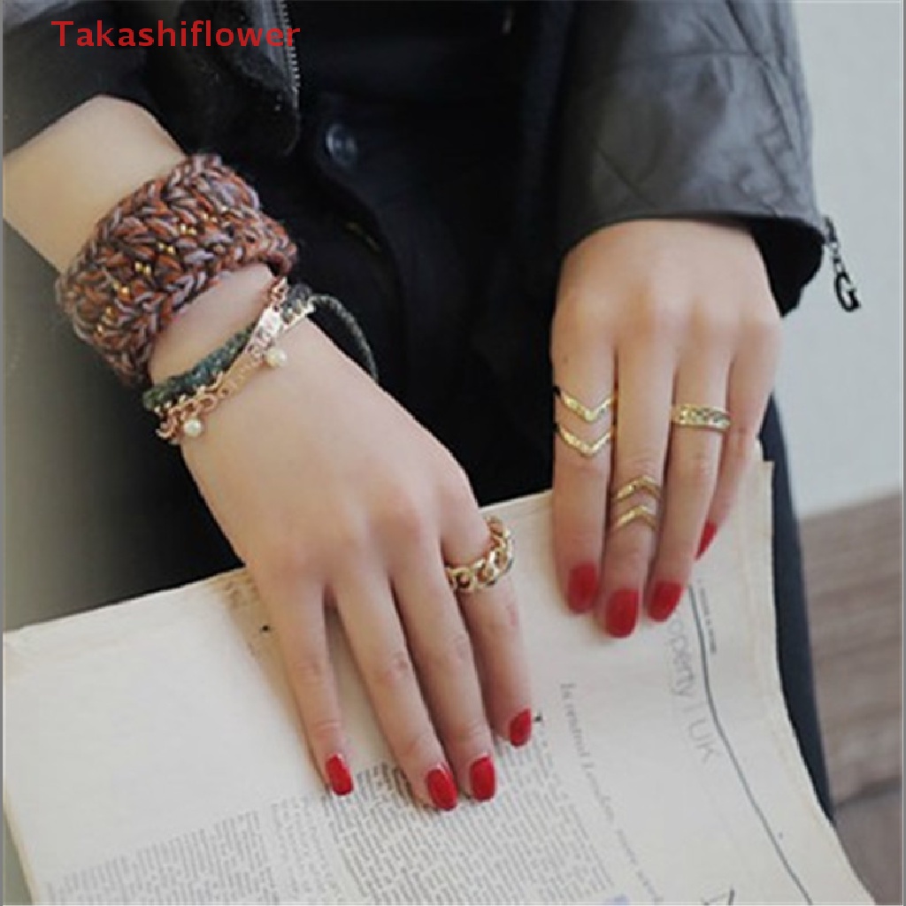 Bộ 3 Nhẫn Đeo Tay Thời Trang Cá Tính Cho Nữ