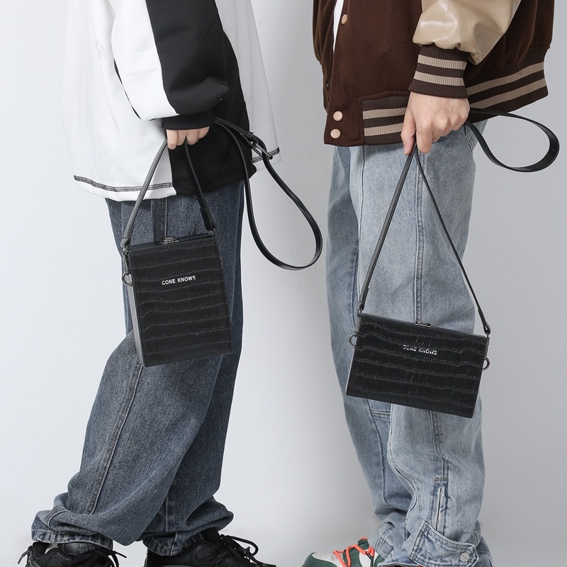 Túi Đeo JASMIN NOIR Chéo Vai Họa Tiết Da Cá Sấu Thời Trang Sành Điệu Cho Nữ