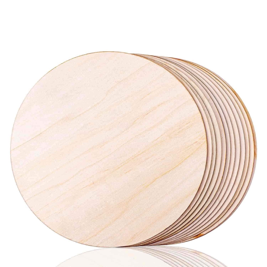 Bộ giá vòng hình tròn ván hậu 6mm 1 mặt dùng trang trí, decor làm quà tặng độc đáo