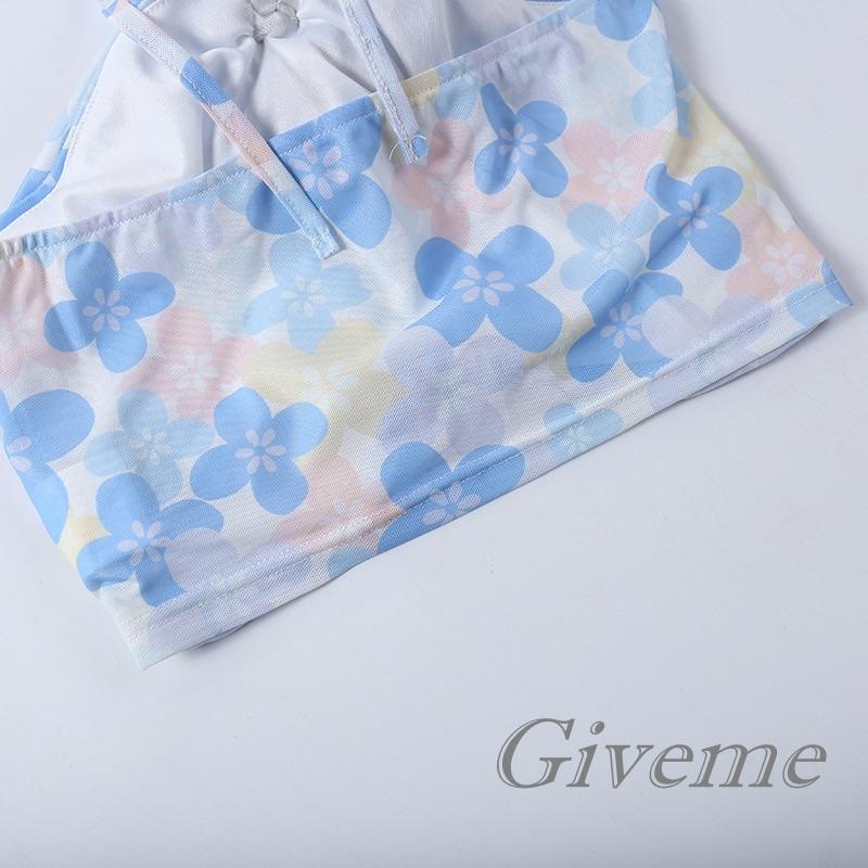 Áo Lưới Trễ Vai Họa Tiết Hoa 3D Thời Trang Cho Nữ