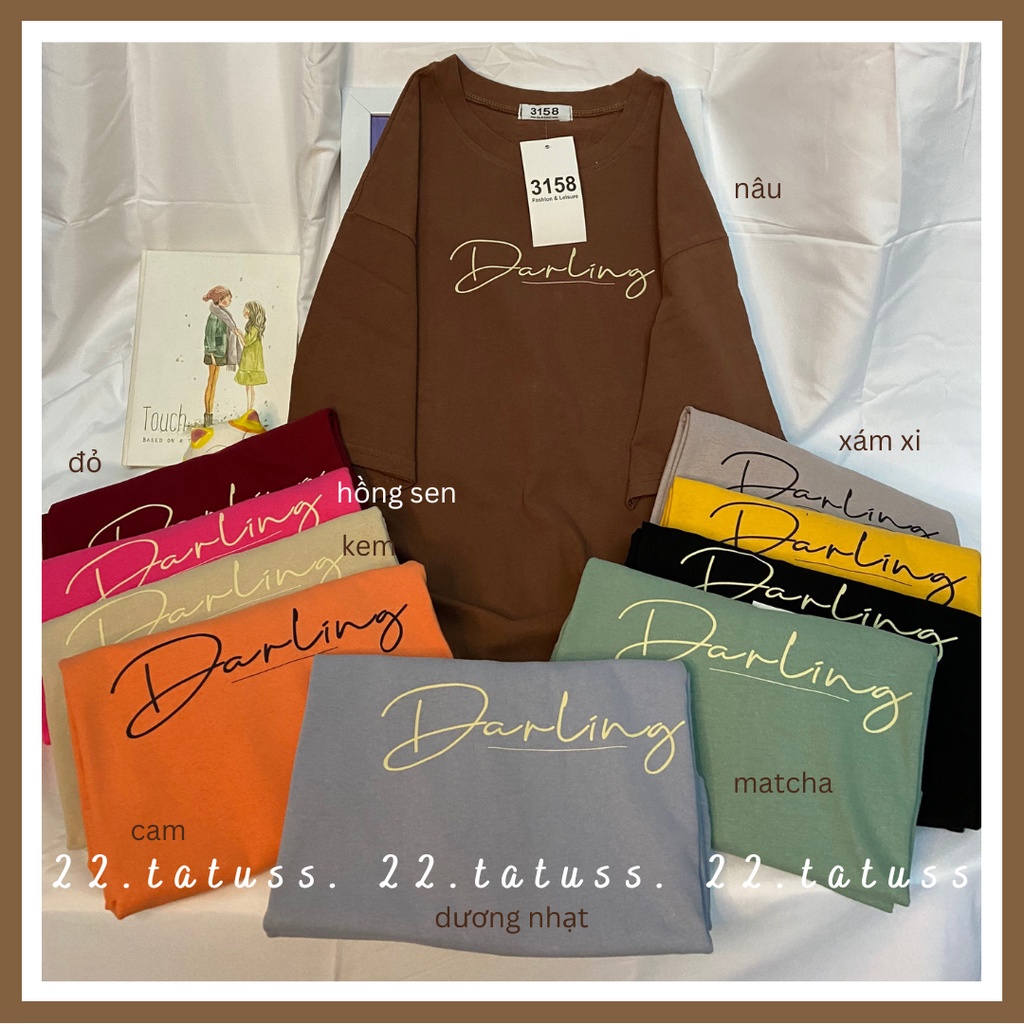 Áo thun cotton khô mát mẻ Darling