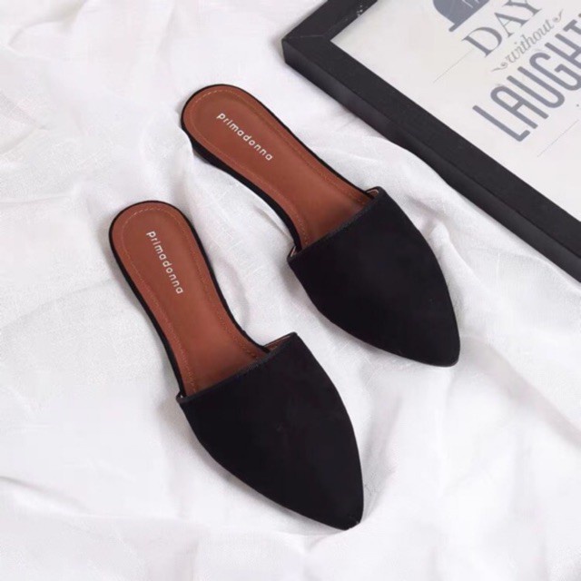 [ ORDER ] Dép sục mũi nhọn da lộn