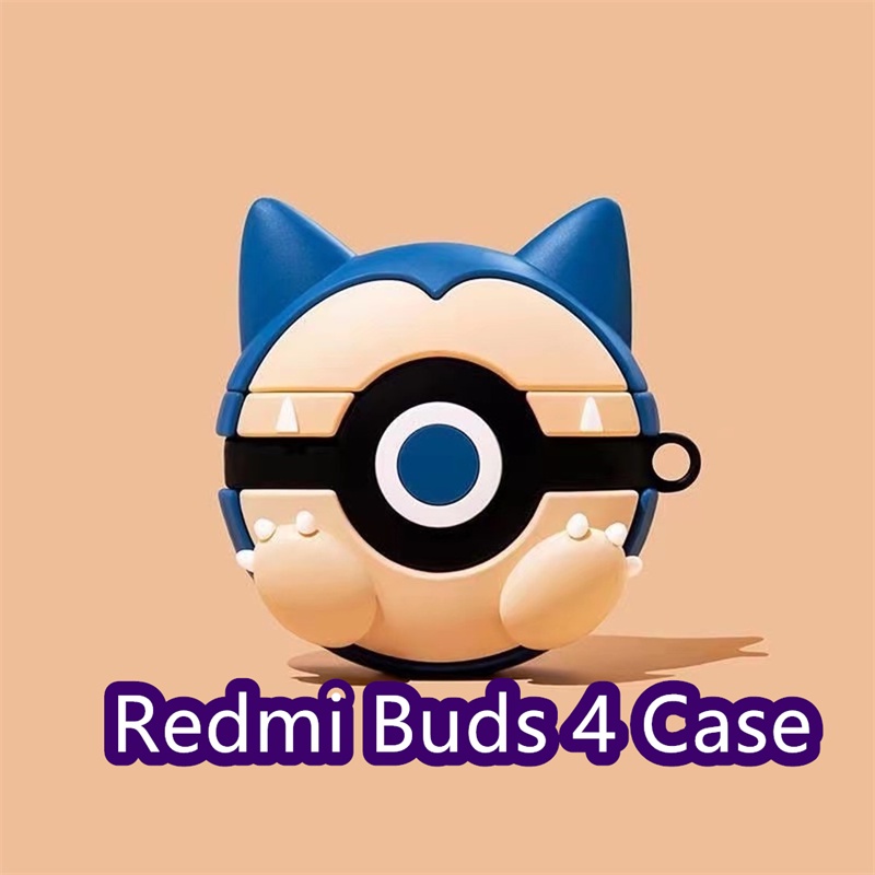 Hàng Có Sẵn! Vỏ Bảo Vệ Hộp Sạc Tai Nghe Redmi Buds 4 Màu Trơn & Búp Bê Hoạt Hình Dễ