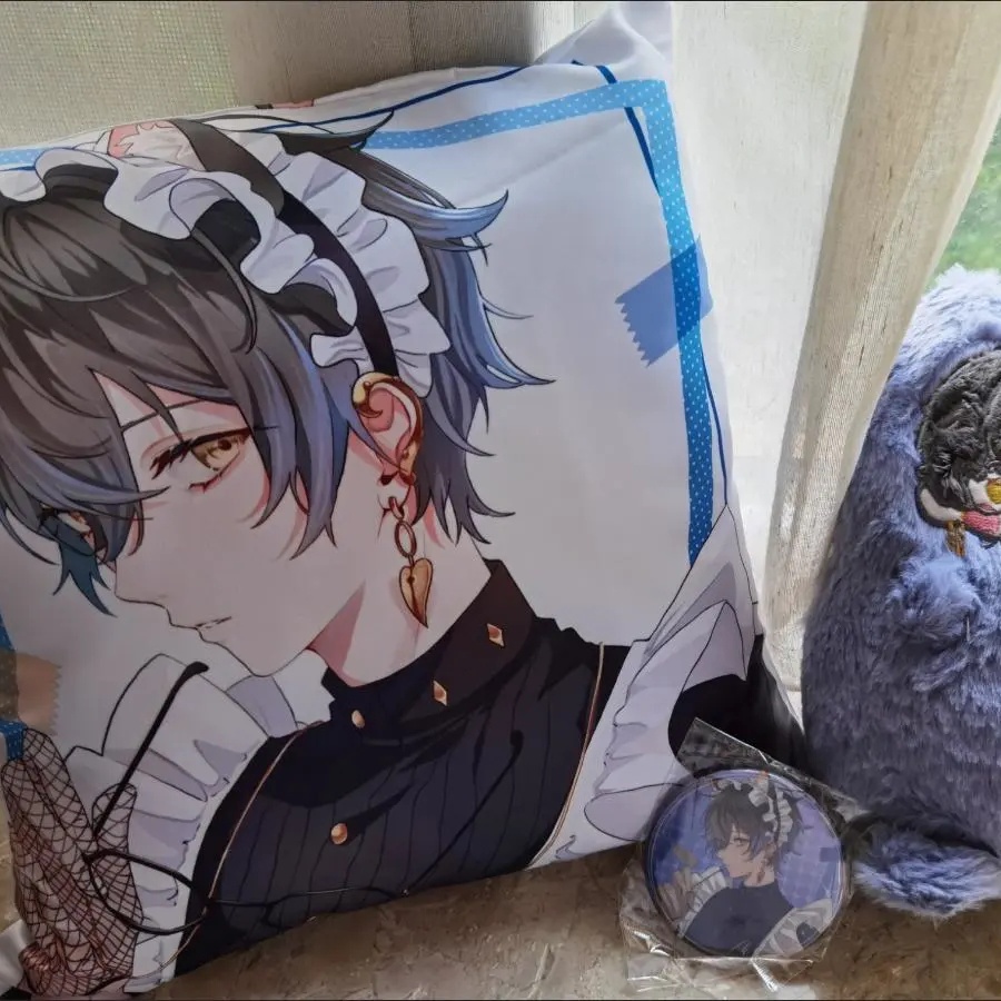 Luxiem  Maid Theme Series Merch mysta Transparent Card thẻ trong suốt vox Badge phù hiệu ike