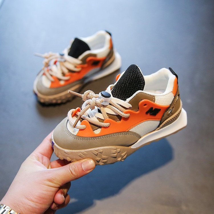 Giày Thể Thao Phối Lưới Thoáng Khí Siêu Nhẹ Phong Cách Hàn Quốc Cho Bé TTC559