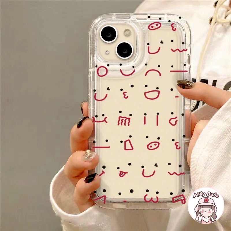 Ốp Điện Thoại TPU Mềm Trong Suốt In Hình Biểu Tượng Cảm Xúc Thời Trang Cho IPhone 14 Pro Max 13 12 11 Pro Max