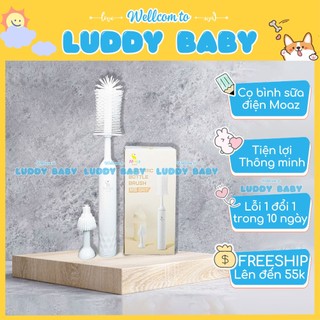 Bộ dụng cụ cọ rửa bình, vệ sinh bình sữađiện moaz bebe mb-047