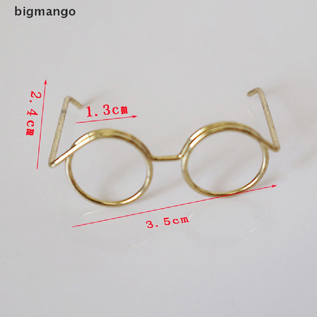 Kính Mắt Gọng Nhựa 3.5cm Trang Trí Nhà Búp Bê